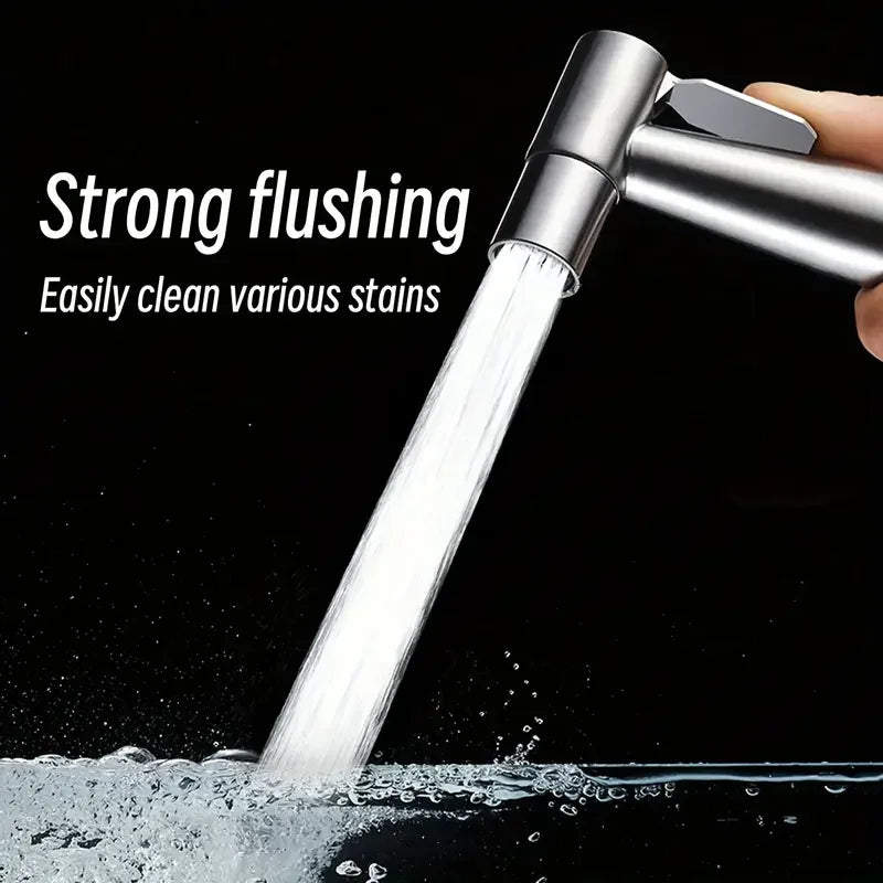 SUS304 Stainless Steel Handheld Bidet Sprayer Set – Hose & Bracket