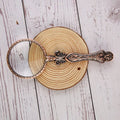 Vintage Metal Handle Handheld Magnifying Glass – Portable Loupe