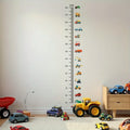 Construction Crane Kids Height Ruler Wall Sticker | Boys Gift