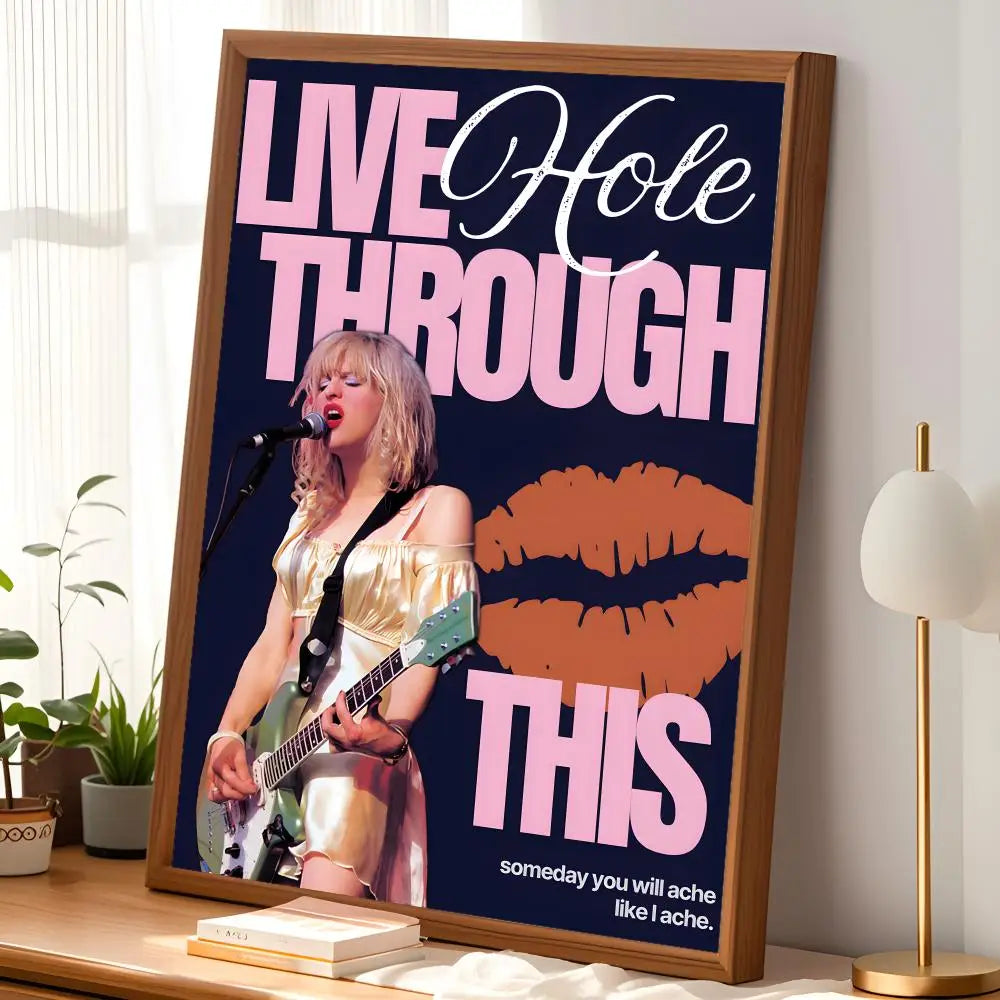 Band H-Hole Self-Stick HD PVC Wall Art Poster – Waterproof Decor
