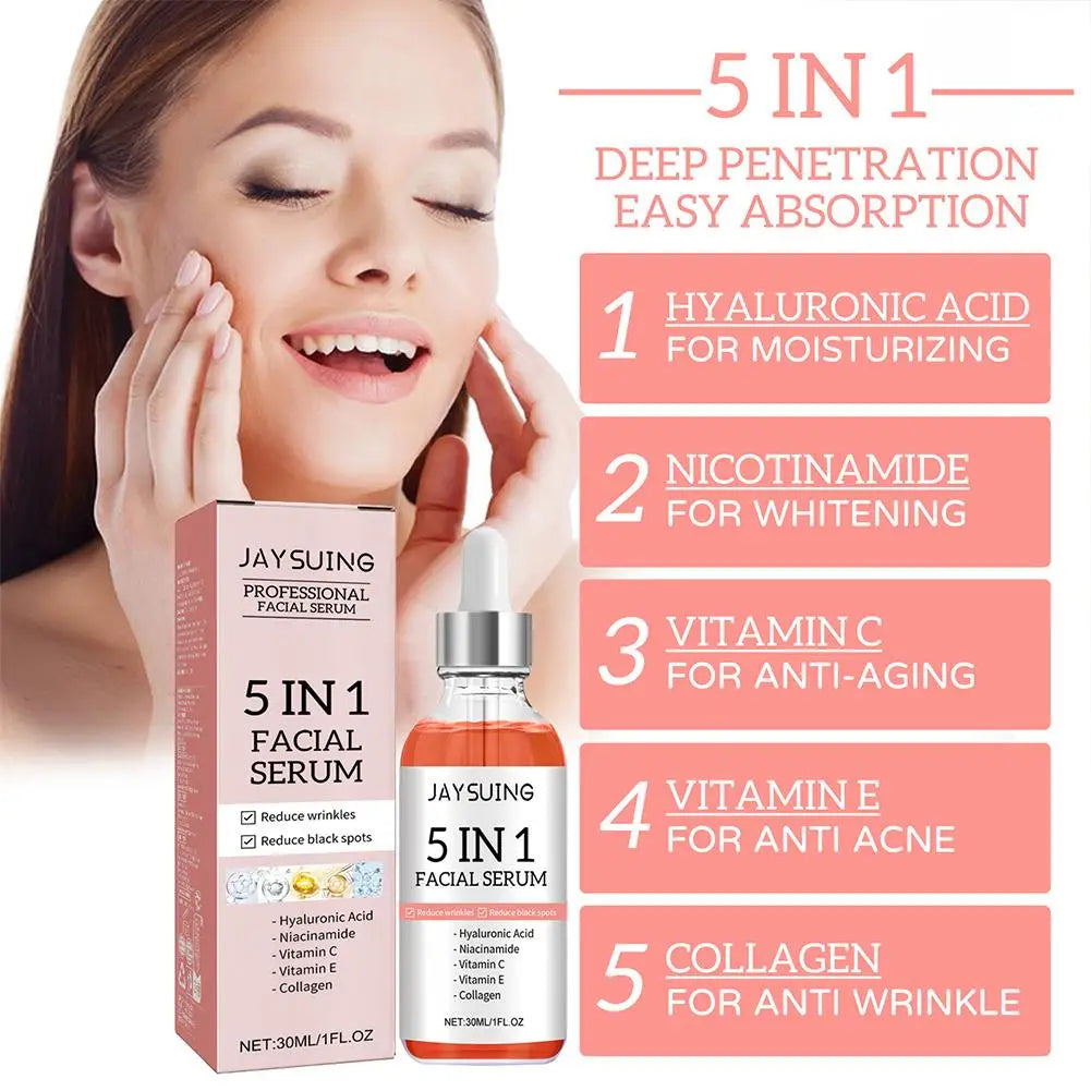 1 Hyaluronic Acid Face Serum Moisturizing Vitamin C Collagen