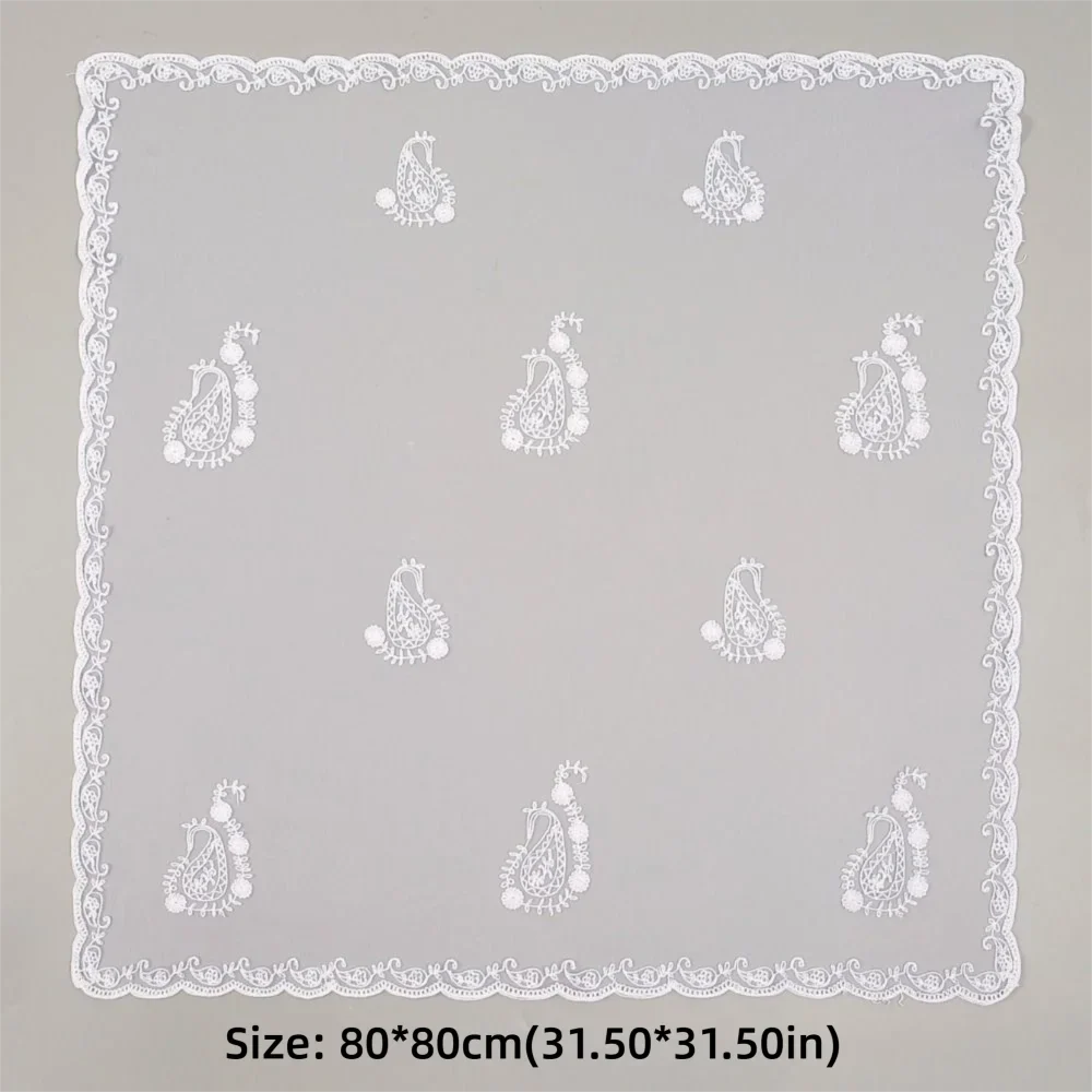 Women's Floral Lace Square Scarf – Vintage Bandana Headband