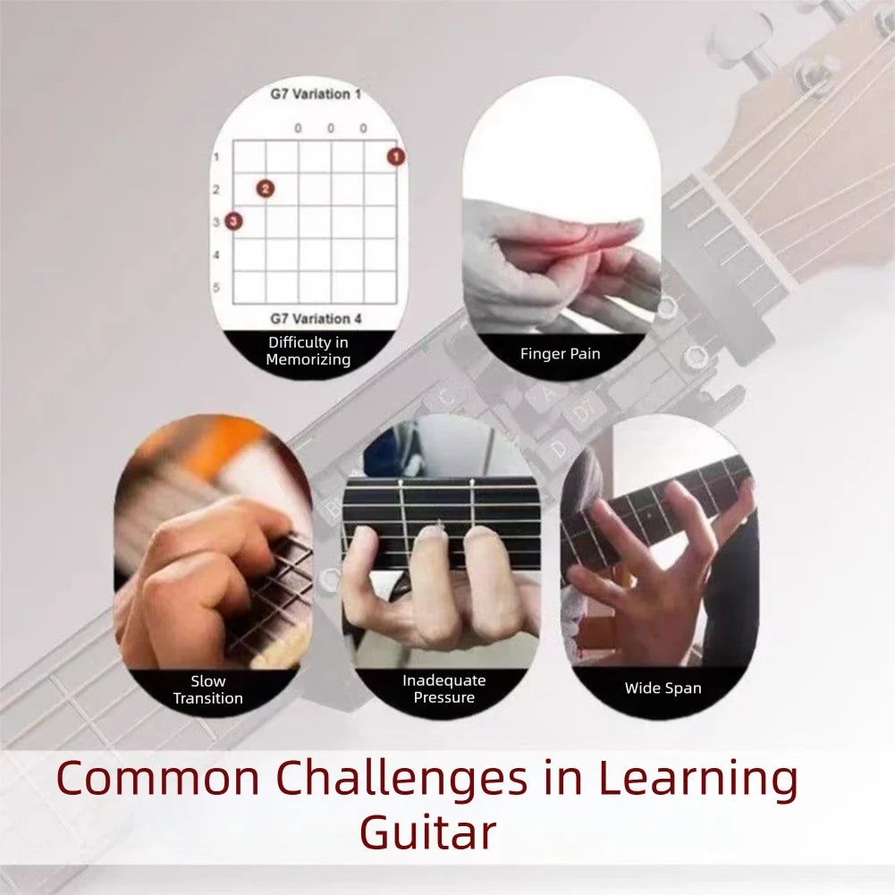 Guitar Chord Presser – One-Touch Learning Aid for Beginners