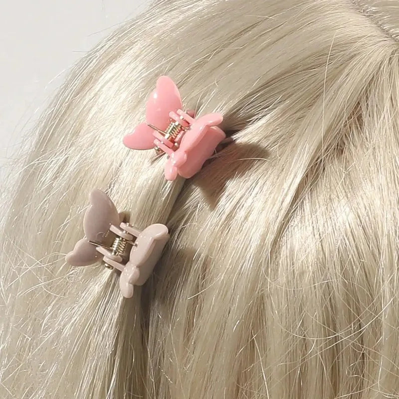 20 Pcs Mini Butterfly Hair Clips – Macaron Colors for Women