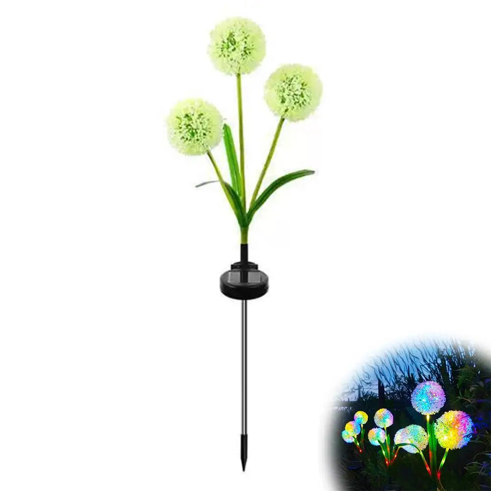 LED Solar Dandelion Flower Lamp Courtyard Light Waterproof Paths