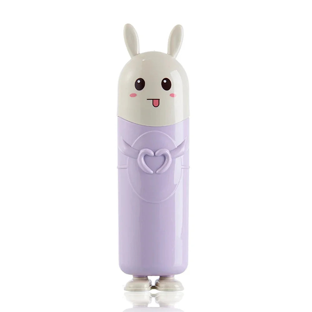 Portable Travel Toothbrush Case & Toothpaste Holder – Rabbit
