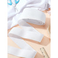 10M Flat Elastic Band 50mm White | Sewing & Garment Webbing