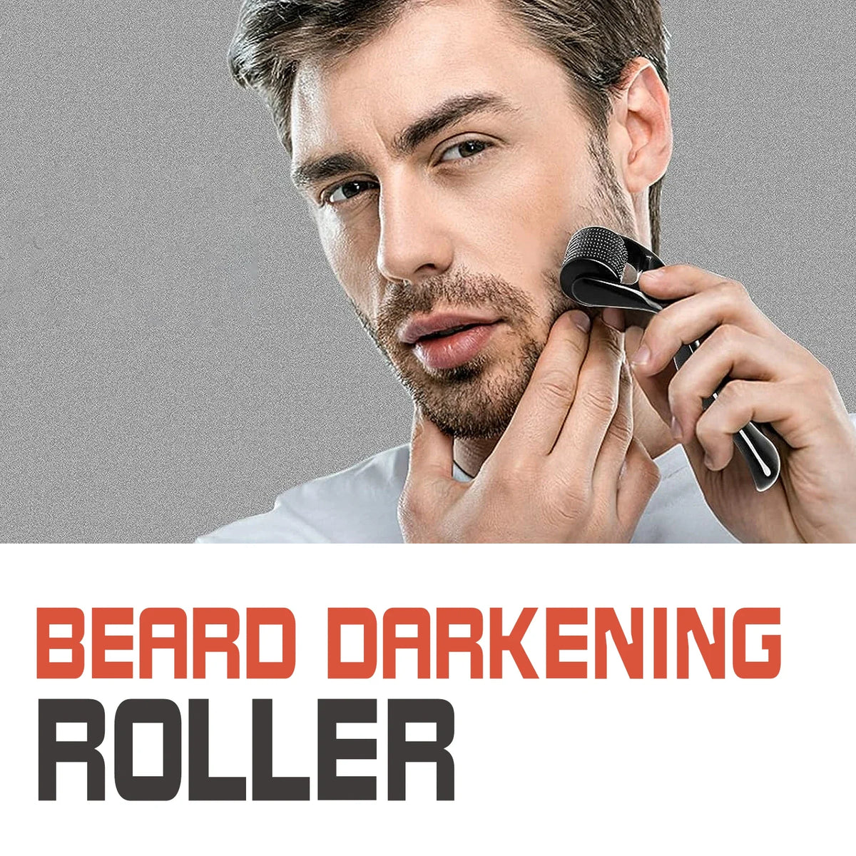 Beard Thickening Microneedle Roller – Men's Nourishing Growth Comb