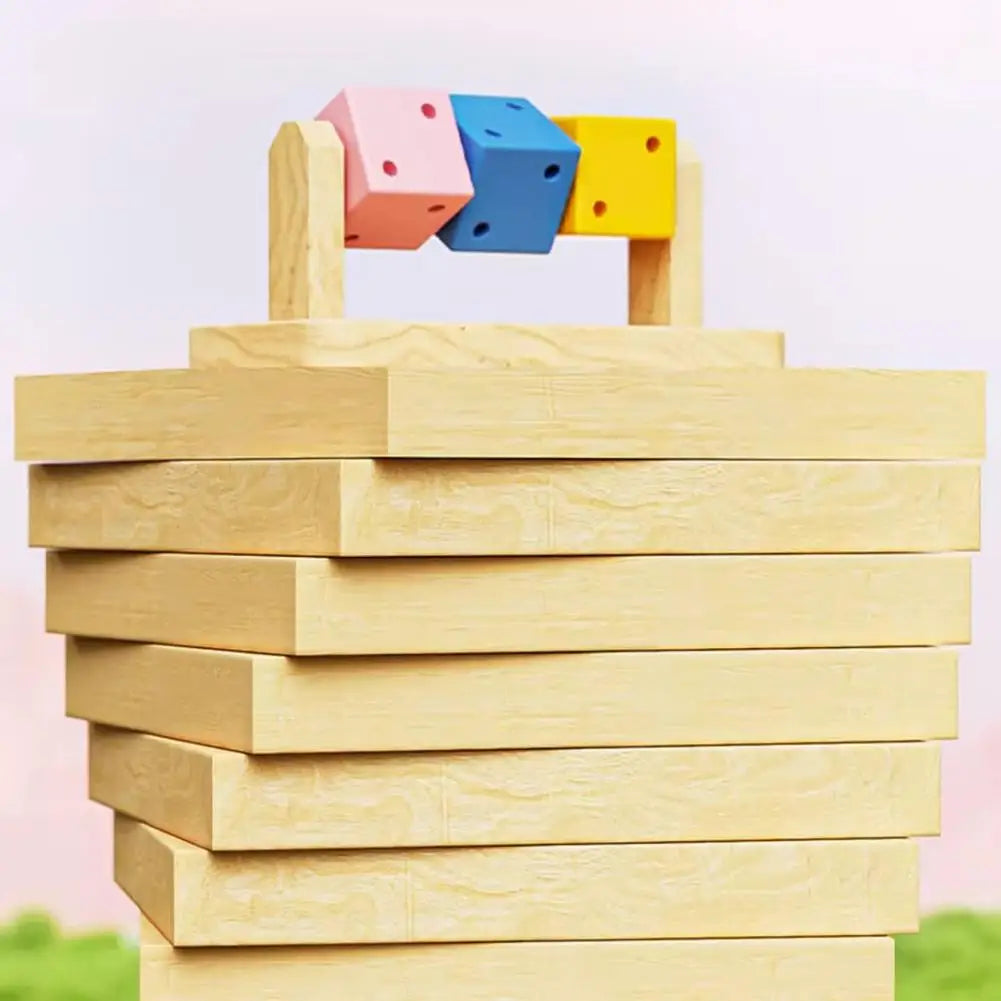 Colorful Wooden Hamster Chew Toy Fitness Cube for Small Pets