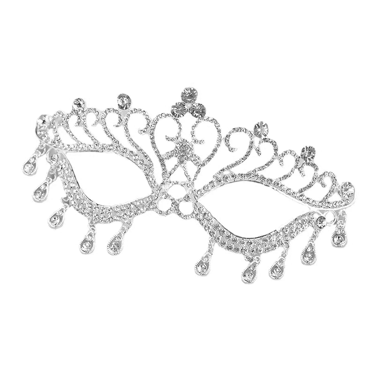 Women's Crystal Rhinestone Masquerade Mask | Party & Cosplay