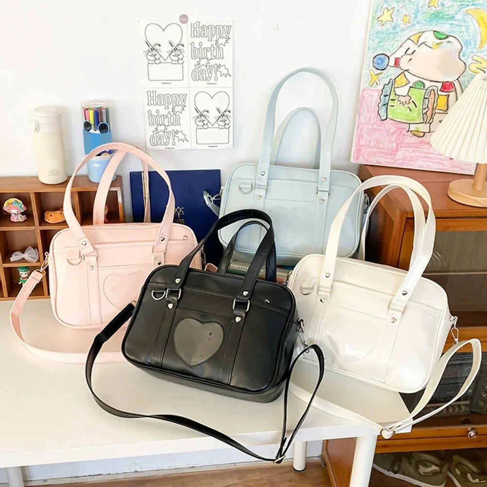 Heart Cross-Body Bag for Teens | Large Tote – PEAKINBAGS
