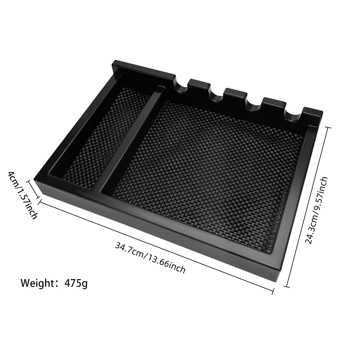 Barber Clipper Organizer Tray | Non-Slip Salon Display Box