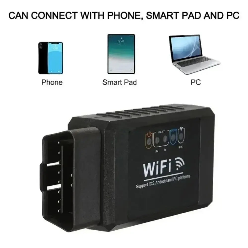 OBD2 WiFi ELM327 V1.5 Scanner – iOS & Android Code Reader