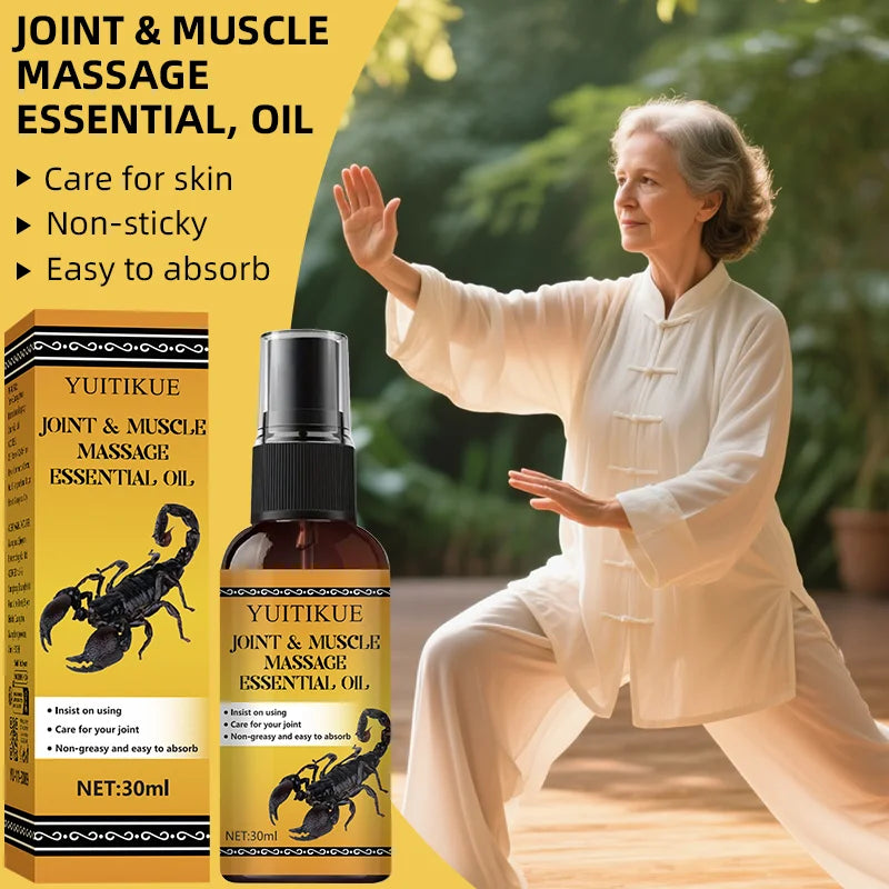YUITIKUE Muscle Massage Oil 30ml – Non-Sticky Fast Absorption