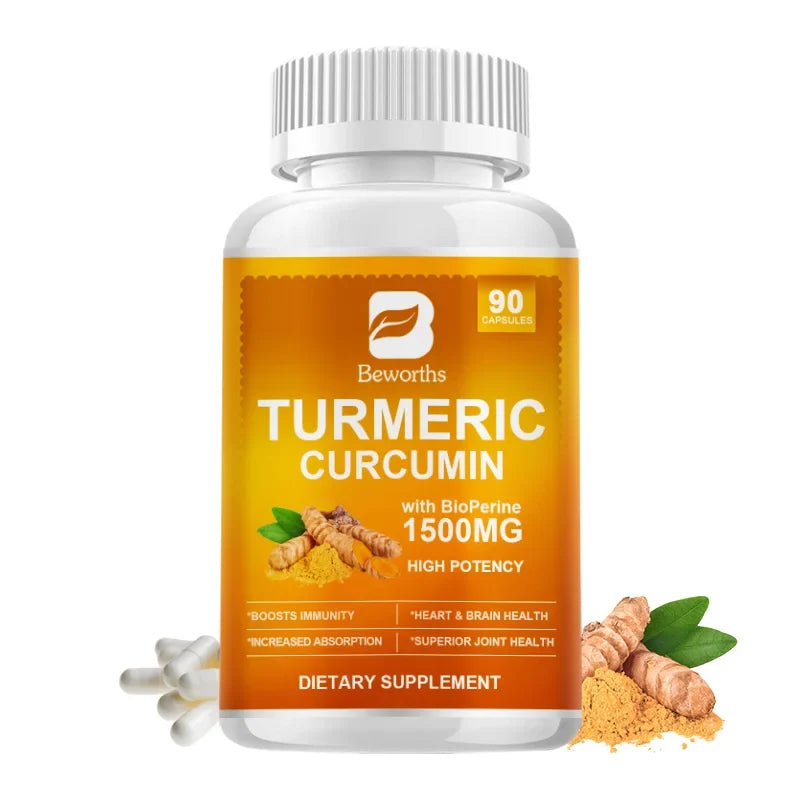 BEWORTHS Turmeric & Black Pepper Capsules 90ct | Curcumin
