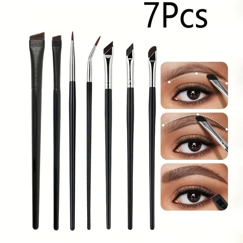 7-Piece Precision Eye Makeup Brush Set – Eyeliner & Eyebrow