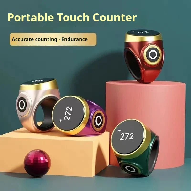 Smart Digital Tasbih Ring – Electronic Prayer Tally Counter