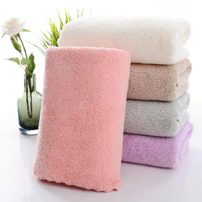 Coral Fleece Bath Towel – Ultra Absorbent & Lint-Free