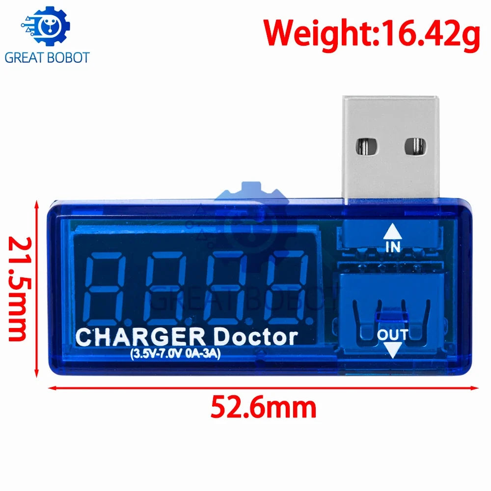 Mini USB Power Tester – Digital Voltmeter & Ammeter