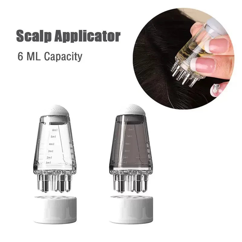 Scalp Oil Applicator Comb | Hexagon Roller Ball Massage Tool