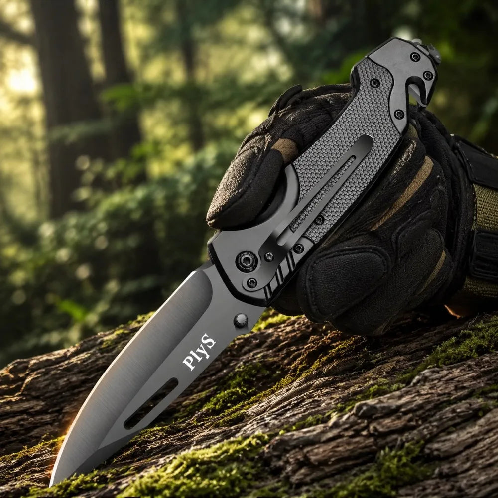 Stainless Steel Folding Pocket Knife – Camping & Outdoor EDC