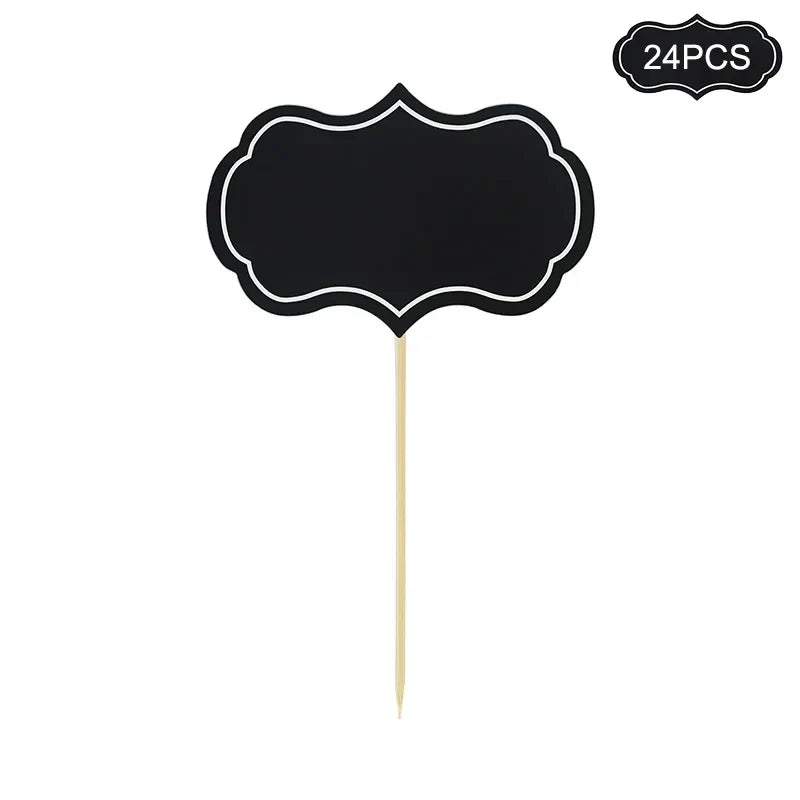 Mini Blackboard Paperboard Message Slate Business Card Holder Memo