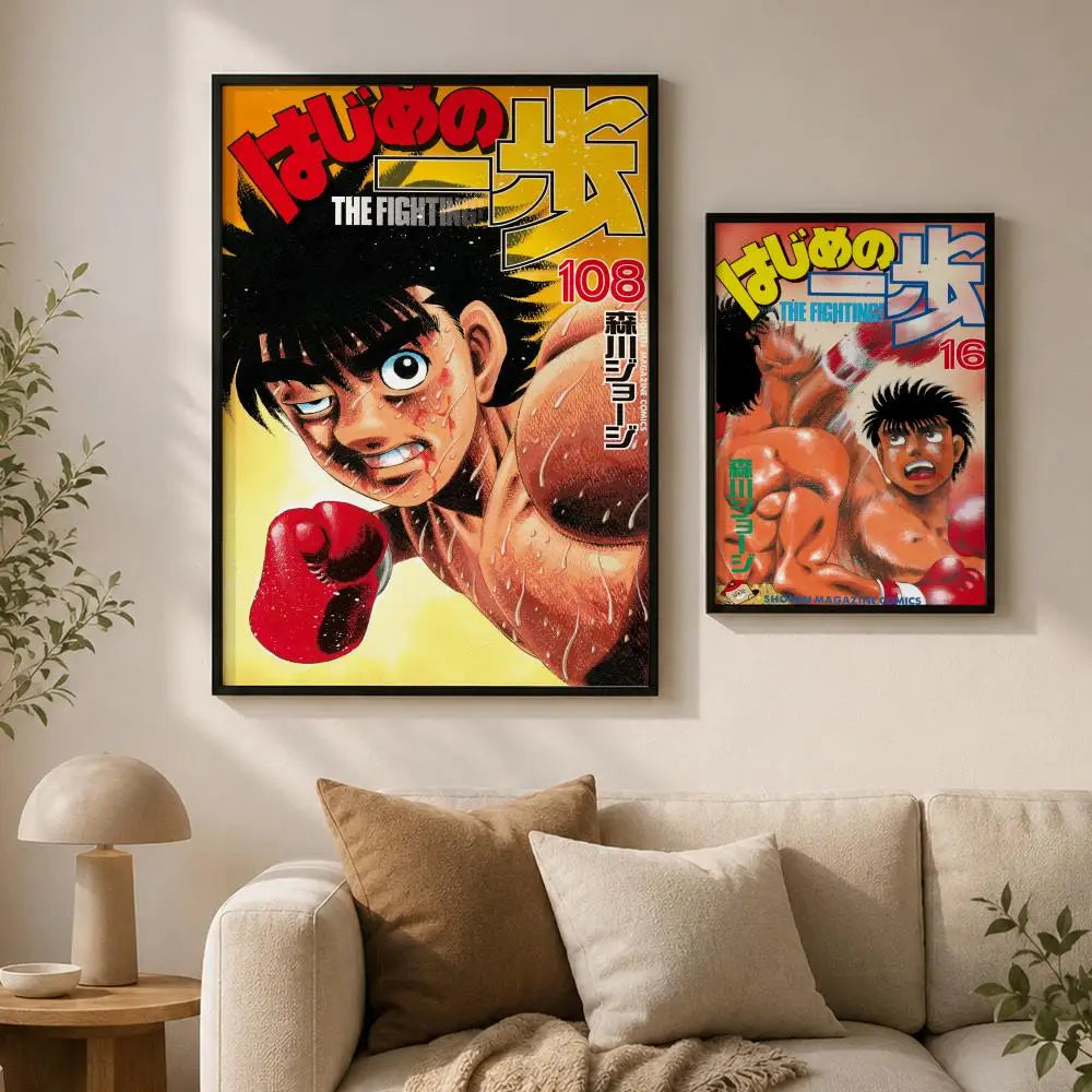 Hajime no Ippo Anime Wall Poster – Waterproof Peel & Stick PVC Art