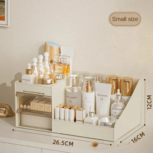 Transparent Drawer Makeup Box Dormitory Organizer Plastic Cosmetics