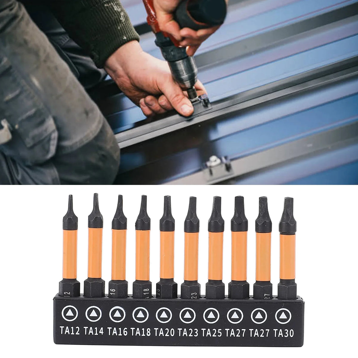 Triangular Drill Bit 1 Hex Shank Screwdriver Length Strength Storage