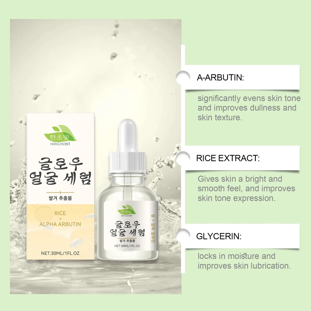 Hanchobit Rice Brightening Serum – Hydrating Facial Essence