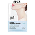 BIOAOUA Goat Milk & Six Peptide Firming Neck Mask – 5 Pack