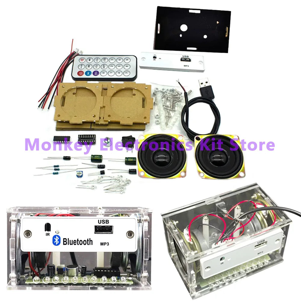 DIY Bluetooth Stereo Speaker Soldering Kit – Acrylic Build