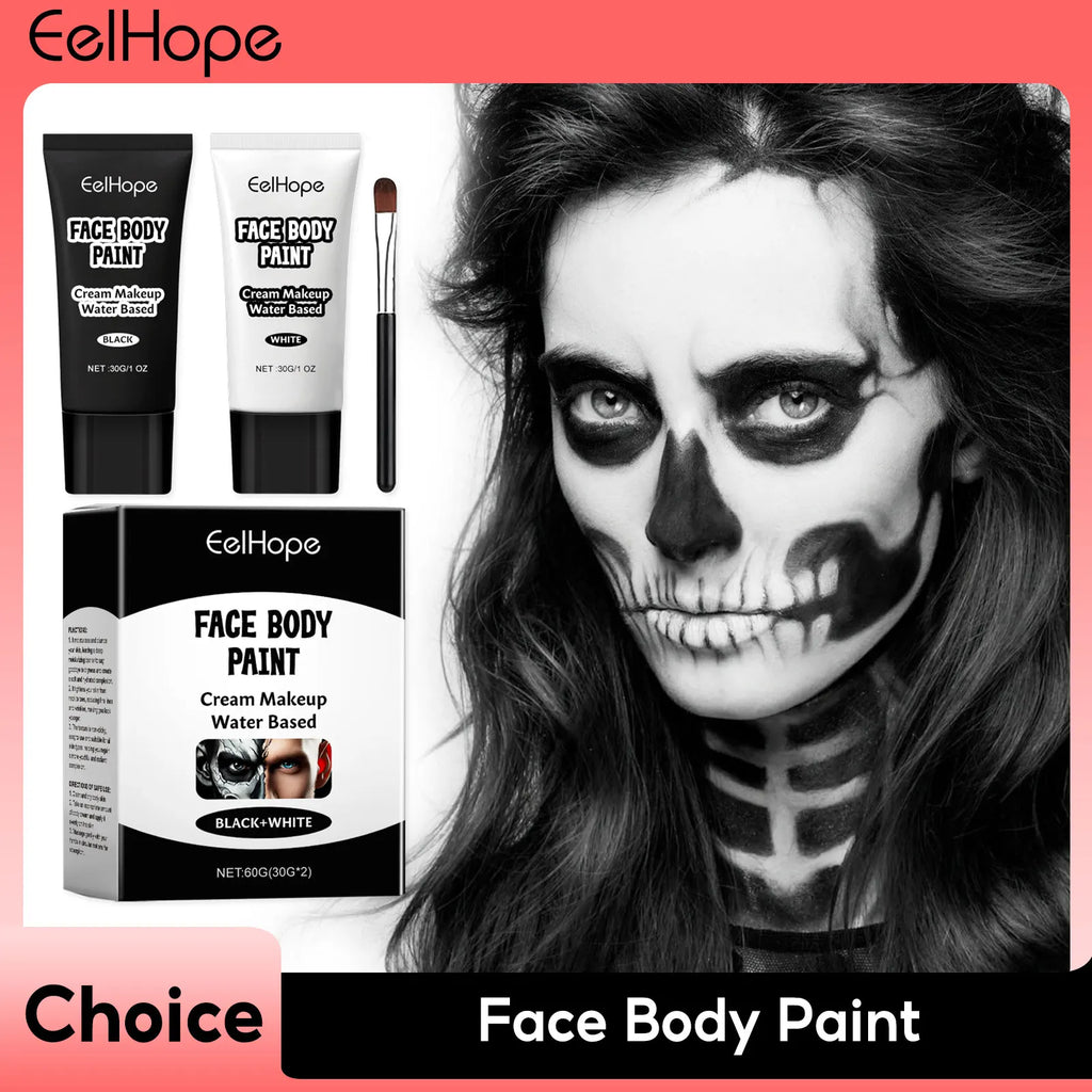 Halloween Face & Body Paint – Waterproof Clown Cosplay Cream