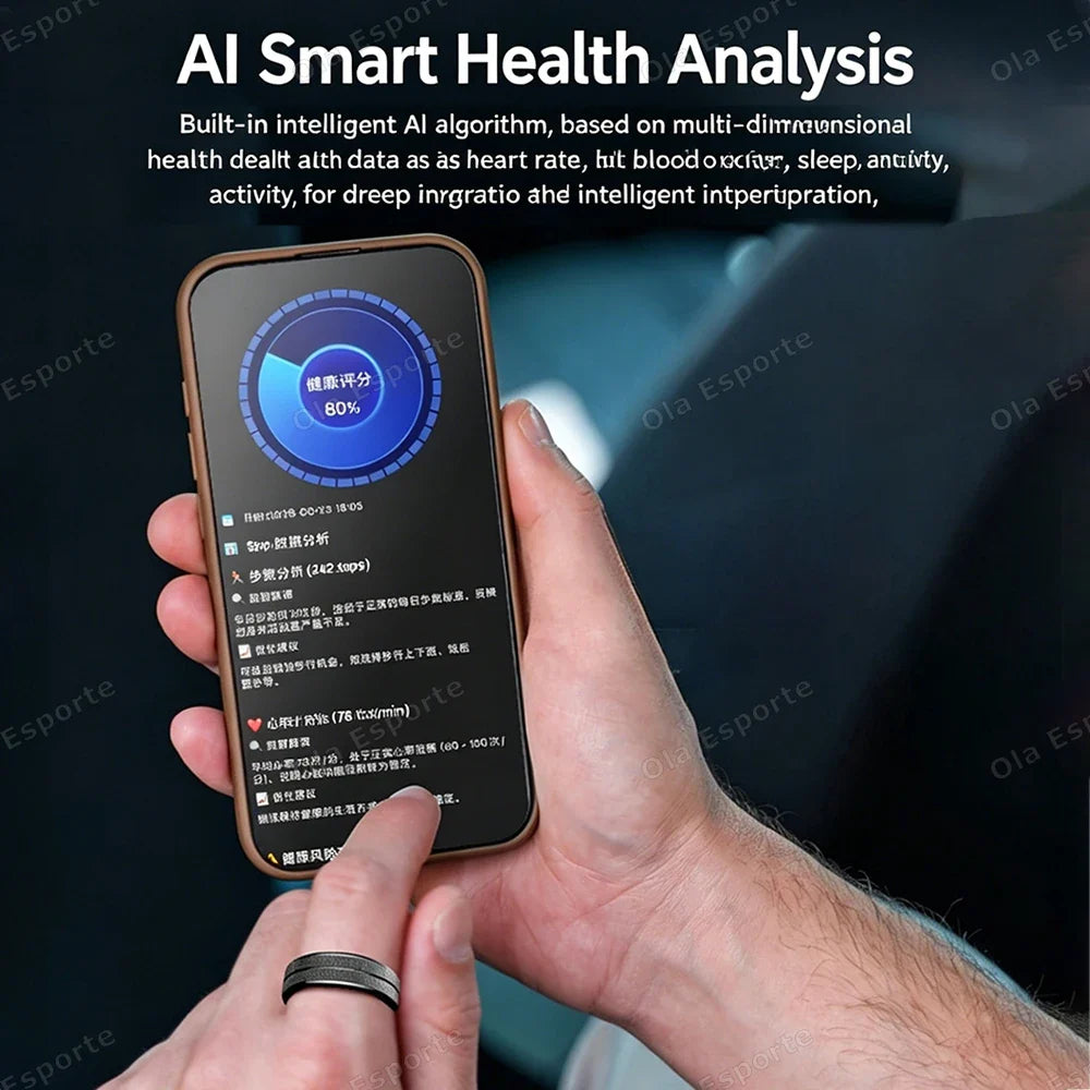 Ola Esporte Smart Ring – Heart Rate, SpO₂ & Sleep Tracker