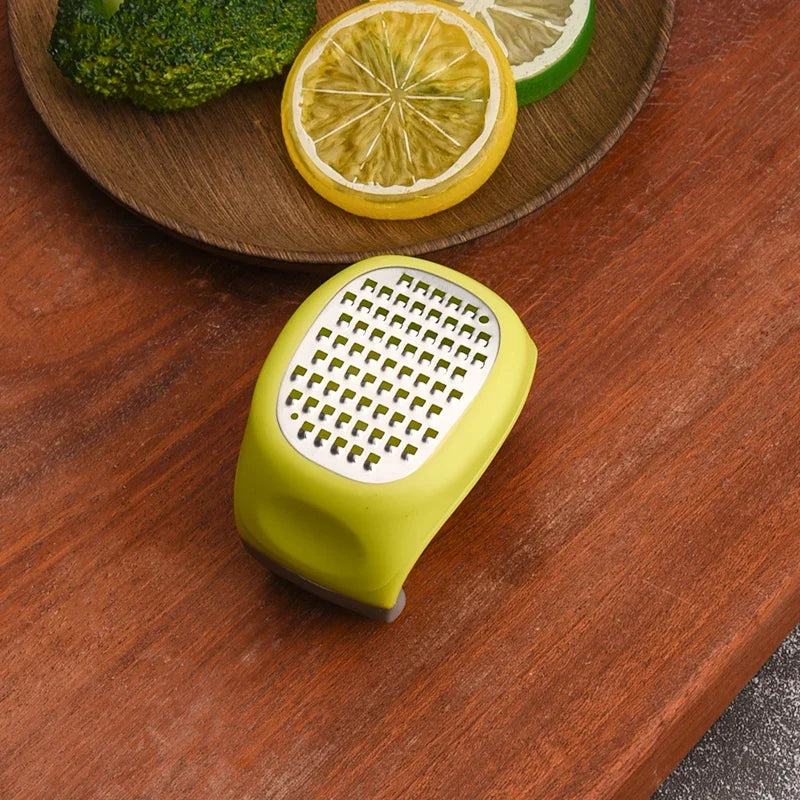 Stainless Steel Multifunctional Grater – Ginger, Garlic & Cheese