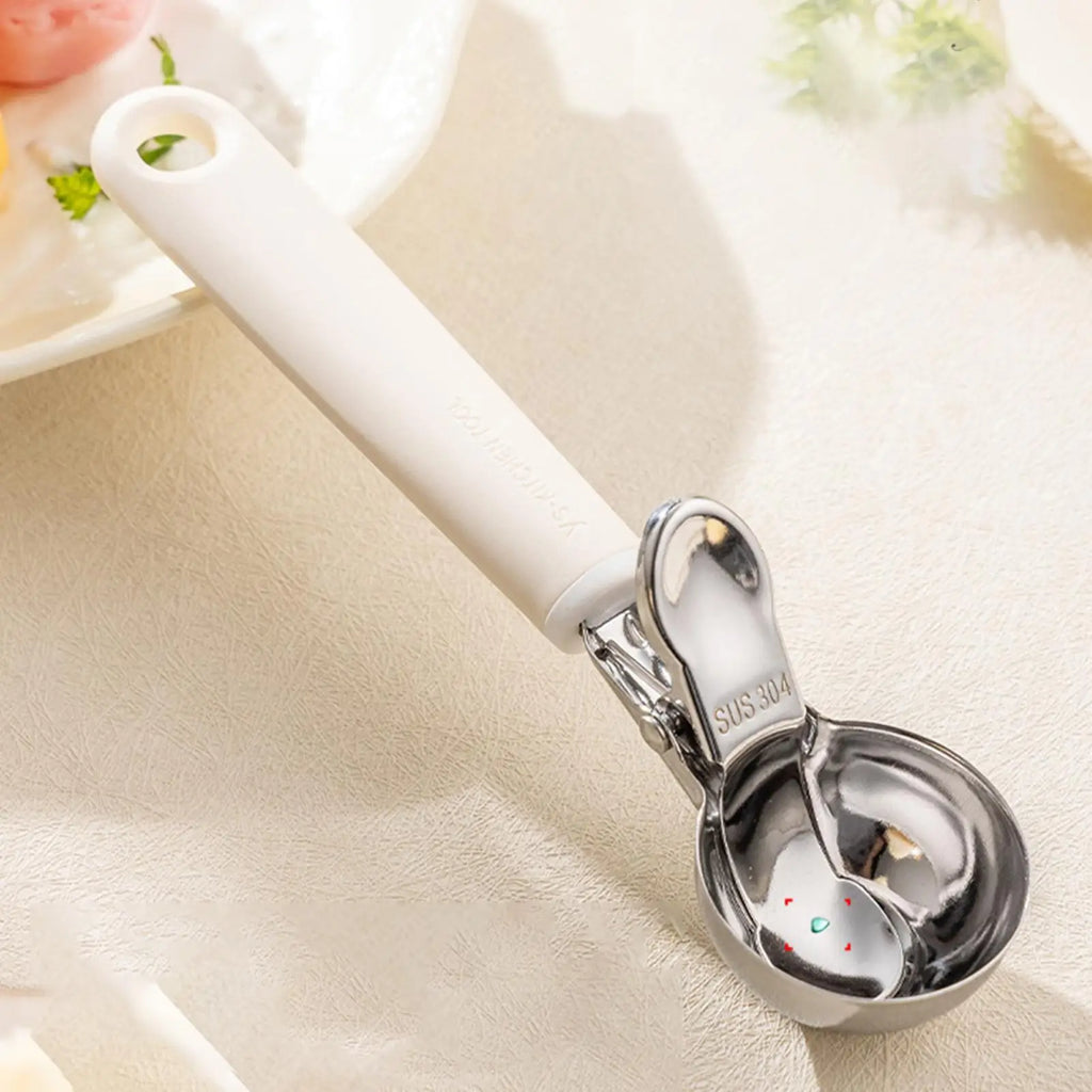 Ergonomic Trigger Ice Cream Scoop | Stainless Steel Anti-Slip