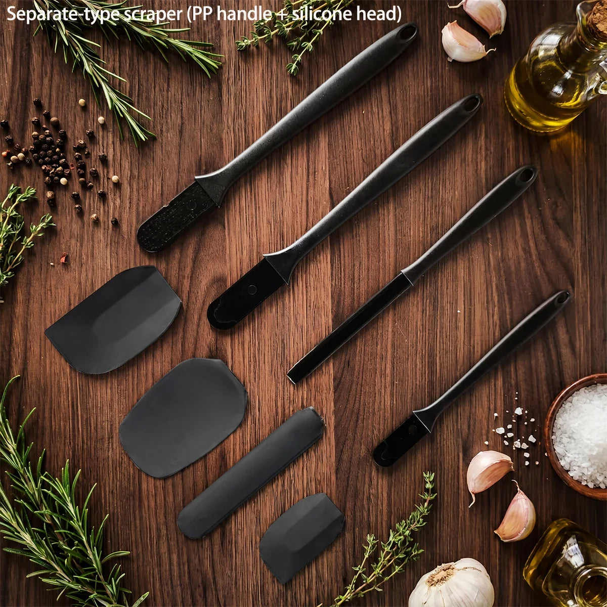 2-Piece Silicone Spatula Set – Heat-Resistant Baking & Pastry Tool