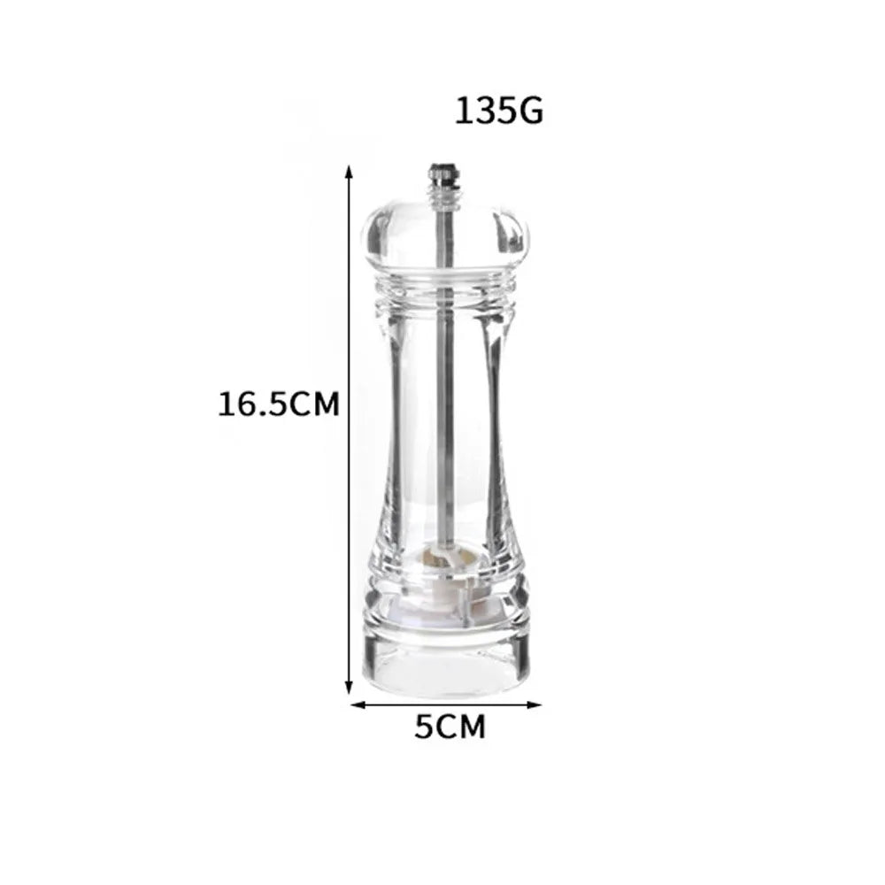 Acrylic Manual Pepper Grinder | Ceramic Core Seasoning Mill