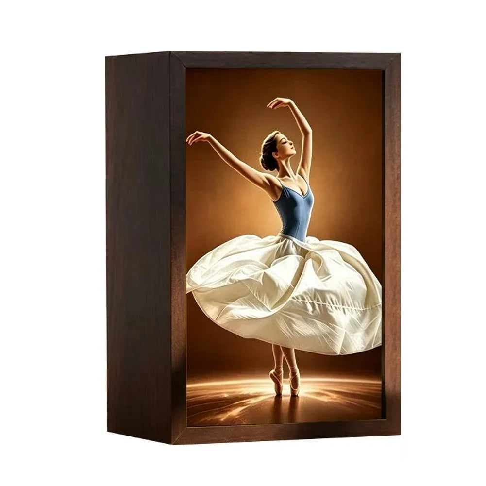 Ballerina Wooden Tissue Box Cover | Ballet Dancer Napkin Holder