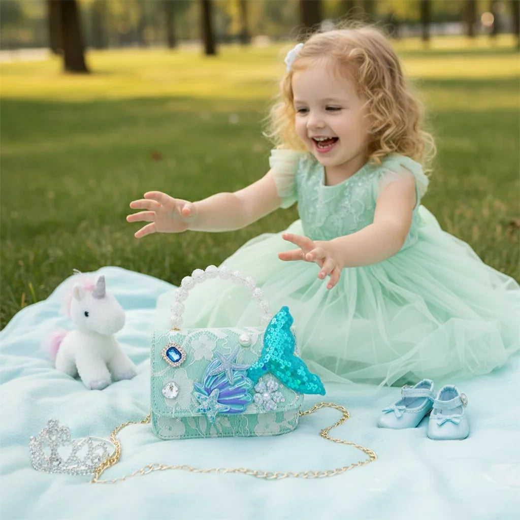 Girls Pearl Mini Crossbody Bag | Kids Purse Birthday Gift