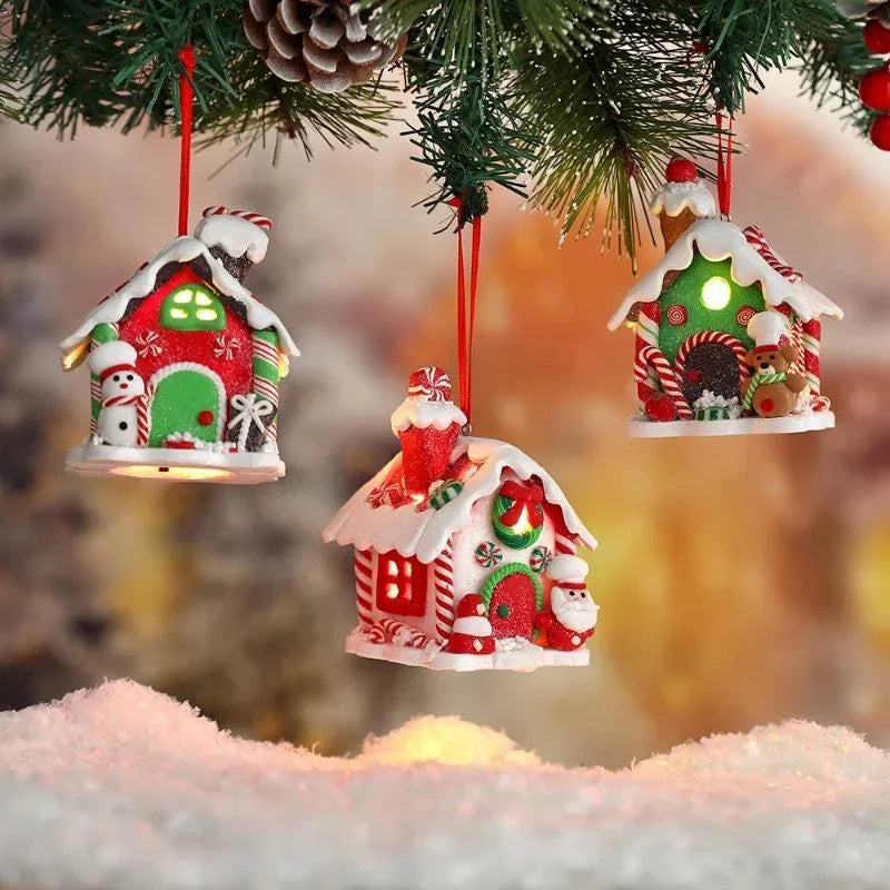 Christmas Gingerbread House Ornament – Xmas Tree Pendant