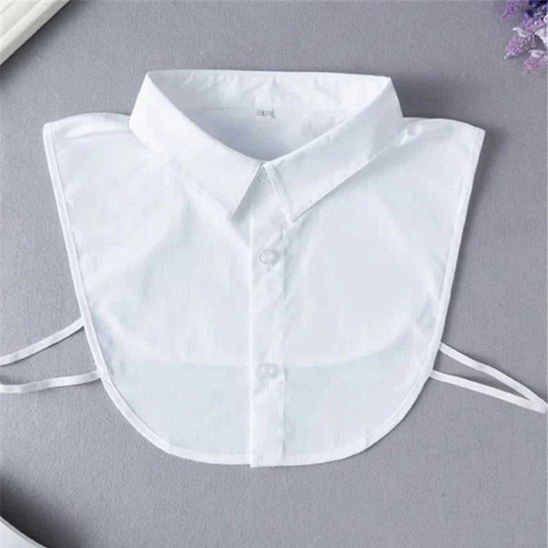 Detachable Fake Collar for Women – Cotton Lapel Insert