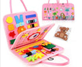 Montessori Felt Busy Board – 25-in-1 Kids Travel Learning Toy