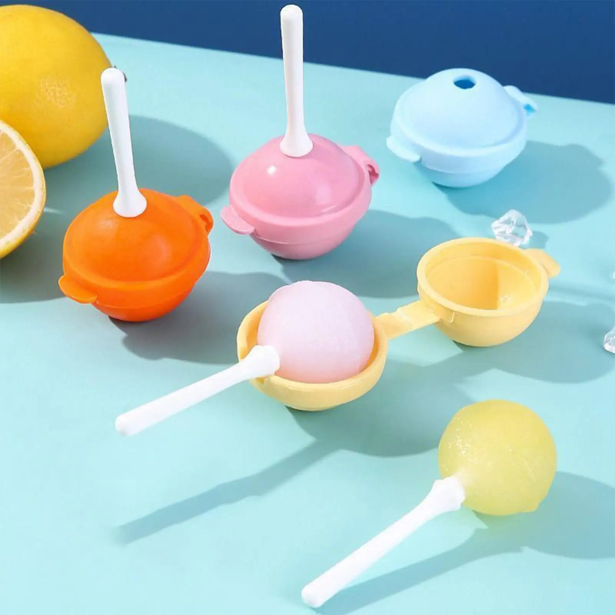 Silicone Lollipop Molds Set of 4 – Non-Stick Reusable Candy Molds