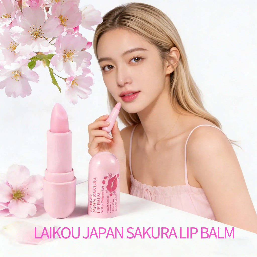 LAIKOU Sakura Lip Balm – Hydrating & Nourishing Lip Repair