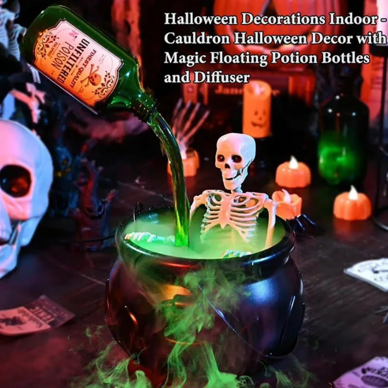 Halloween Fire Witch Bucket Decorations Indoor