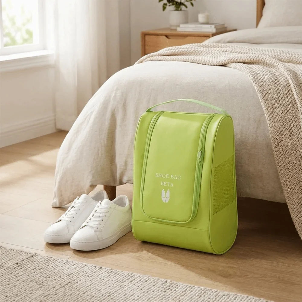 Oxford Cloth Shoe Bag – Breathable Dustproof Zipper Tote