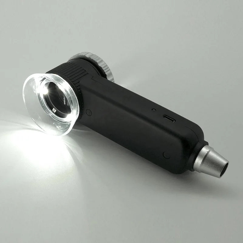 30X Rechargeable Magnifying Glass with LED Light – 3 Modes