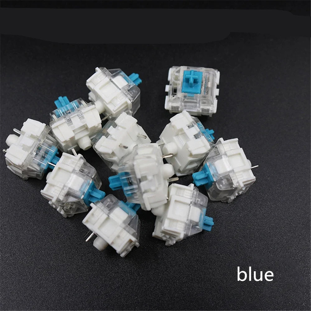 100 Pcs MX Mechanical Keyboard Switches – 3-Pin CIY SMD Black Blue