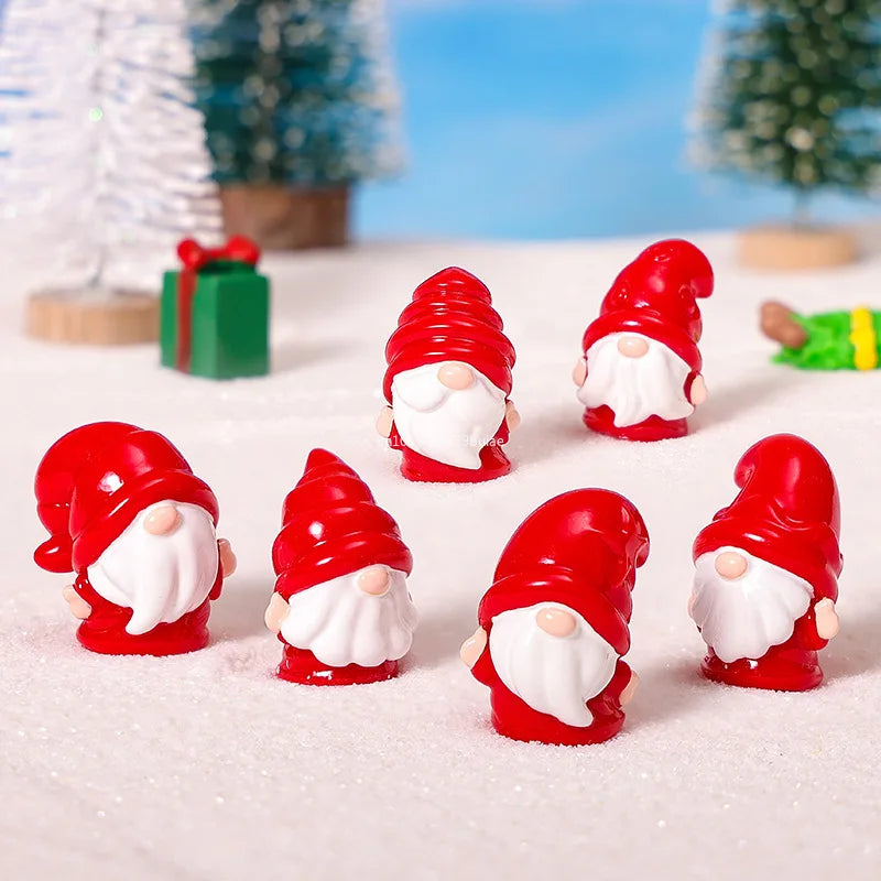Cute Red Dwarf Gnome Figurine | Mini Garden Landscape Ornament